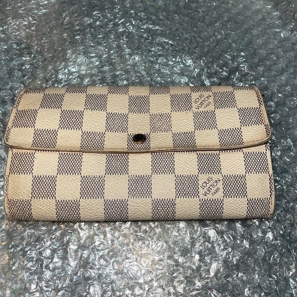 Louis Vuitton Handbags - Louis Vuitton Damier Azur Coated Canvas Leather Sarah Long Wallet